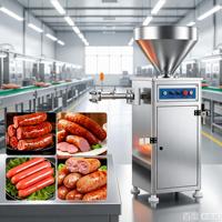 Machine à tordre les saucisses pneumatique 500 kg/h, remplisseuse quantitative automatique et noueuse pour la transformation de la viande commerciale