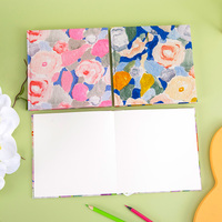Usine personnalisée pas cher lin Journal carnet de croquis couverture rigide Art peinture aquarelle papier carnet de croquis cas lié tissu journaux