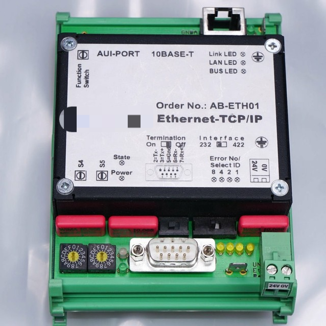 New Original Ready AB-ETH01 Ethernet-Tcp / IP RS232 Warehouse Industrial Automation PLC Programming Controller