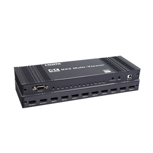 4K pour HDMI Seamless Switcher avec télécommande RS232 Multiviewer 9x2 Screen Real <span class=keywords><strong>Time</strong></span> Multi Viewer 9 in <span class=keywords><strong>2</strong></span> Out Video Splitters Convert - Product Image 1