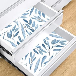 Custom Boho Leaf Self-Adhesive Drawer <b>Liners</b> 17.7in X 6.5ft Non-Slip Contact Paper for Kitchen <b>Cupboard</b> Shelf Grip <b>Liners</b> - Product Image 4