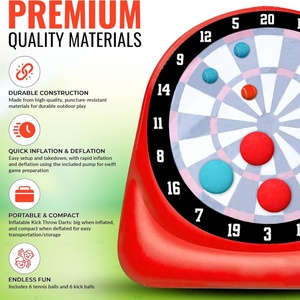 PVC Inflatable Darts Game, Air Blow <b>Throwing</b> Game Toys Adult Children Family Toys Large Yard Games - Product Image 4
