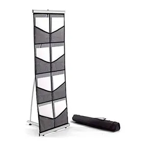 Brochure Display Stand Mesh Catalogus Houder Stand Draagbare Literatuur Display Rack Voor Beurzen En Winkels