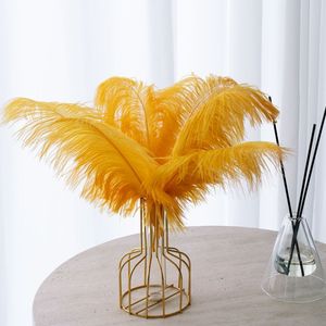 Plumes d'autruche brunes de qualité supérieure, naturelles, de 65-70 cm, pour artisanat DIY, mariages économiques et fournitures de fête - Product Image 6