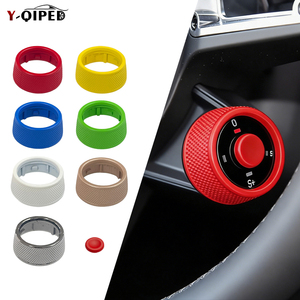 Compatible con PORSCHE 718 982C 911 991.2 <span class=keywords><strong>Macan</strong></span> 95B.2 <span class=keywords><strong>Cayenne</strong></span> 982C Panamera 971.1 Interruptor SC Frames Knob Botón de Ajuste de Volumen del Coche - Product Image 1