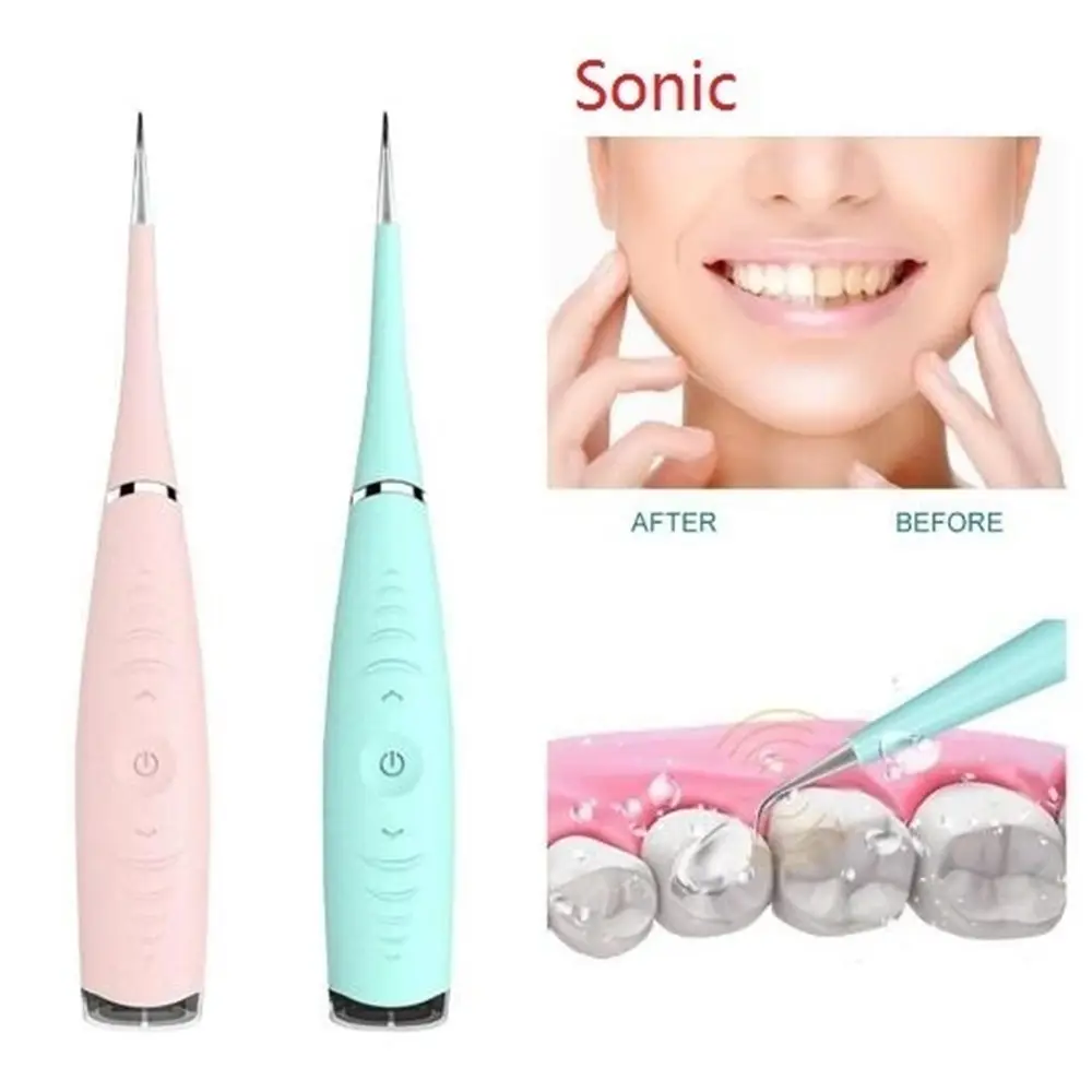 Dropshipping Electric Sonic Dental Scaler Ultrasonic Sonic Teeth Cleaner Tooth Stains Tartar Tool Whitening Teeth Scaler