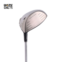 Tête de driver de golf en titane GR5 forgé CNC OEM ODM, driver de golf léger poli miroir pour l'entraînement et la compétition de golf