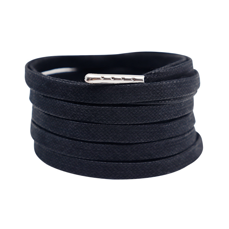 #1071 Noir + Embout Métal Argenté