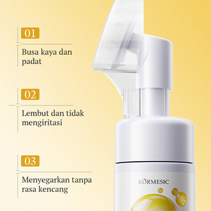 Espuma Limpiadora Facial Exfoliante con Ácido de Frutas KORMESIC, Certificada por Bpom, 120 ml, Limpiador Facial Iluminador, Espuma Limpiadora - Product Image 2