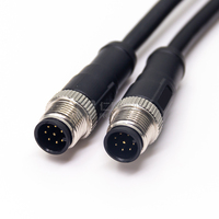 Conector de Cable eléctrico Can Bus, resistente al agua Ip67 M12, 2, 3, 4, 5, 6, 8, 12 Cables moldeados