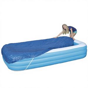 Accesorios para Piscinas, Cubierta Inflable Cuadrada de PVC y ABS Resistente al Polvo para Piscinas Infantiles - Product Image 2