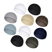 Gorro de Oración Musulmán Personalizable 100% Algodón, Bordado a Mano, Ajustable, Tejido de Malla, Uso en las Cuatro Estaciones, para Personalizar