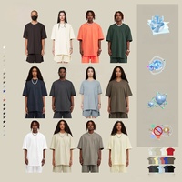T-shirt unisexe en coton 100% 305 g/m², tricoté épais, personnalisable DTG, vente en gros, épaules tombantes, manches courtes, streetwear
