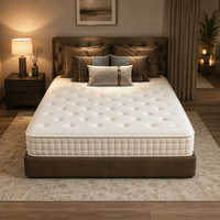 Matelas compressible enroulable, matelas à ressorts ensachés zonés