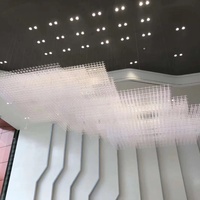 Lampadario a Stella Personalizzato Non Standard, Illuminazione Commerciale per Tavoli Espositivi, Hotel, Ville e Sale Banchetti