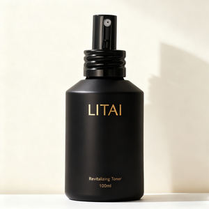 Set di Bottiglie in Vetro Ambrato con Pompa Dorata 30ml 60ml 100ml per Lozioni, Creme, Prodotti Skincare, Siero e Olio con Contagocce - Product Image 5