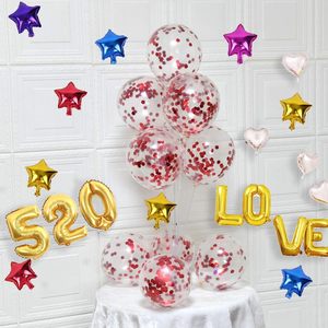 Wholesale Single Confetti Sequin <b>Balloon</b> 12 Inch Glossy Version Clear Transparent <b>Round</b> Christmas Halloween Gift Toy - Product Image 4