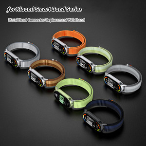 Correa <span class=keywords><strong>de</strong></span> nailon estilo trasero para Xiaomi <span class=keywords><strong>Mi</strong></span> Band 10, pulsera <span class=keywords><strong>de</strong></span> reloj inteligente, correa <span class=keywords><strong>de</strong></span> reloj transpirable, accesorios - Product Image 2