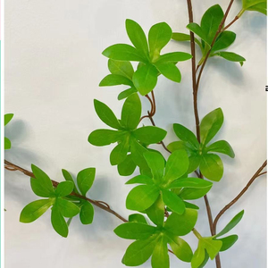 Plantes décoratives artificielles en soie, Andromède japonaise (<span class=keywords><strong>Pieris</strong></span> <span class=keywords><strong>japonica</strong></span>), feuillage vert, toucher réel, 80 cm, écologiques, Pâques - Product Image 3