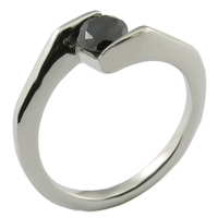 Bagues en pierres précieuses CZ en acier inoxydable pour femmes bijoux de mode de conception simple avec influence religieuse chrétienne