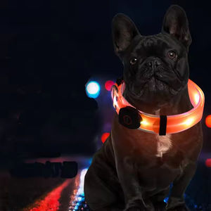 Collar Luminoso LED Impermeable para Mascotas, Correa para Perros con Luz Nocturna, Recargable por USB, de Poliéster, Cómodo para Uso en Exteriores - Product Image 3