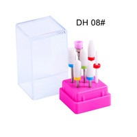 Ensemble de 7 embouts de perceuse à ongles en céramique pour salon de beauté, embouts de perceuse à ongles de 3/32 pouces pour manucure