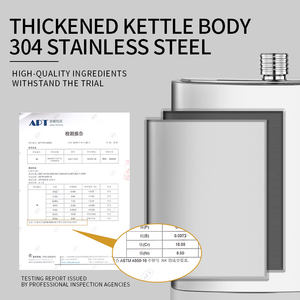 漏れ証拠彫刻フラスコウイスキーフラスコステンレス鋼ポケットヒップフラスコ酒用 - Product Image 6