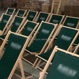 Chaises de plage se pliantes <span class=keywords><strong>en</strong></span> <span class=keywords><strong>bois</strong></span> légères durables avec la <span class=keywords><strong>toile</strong></span> d'Oxford - Product Image 4
