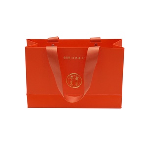 Şerit kolu hediye keseleri üretici ile kendi logo katlanabilir kağıt alışveriş torbaları ile lüks kağıt özel kağıt torba - Product Image 3