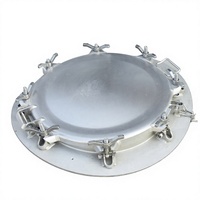 Penutup Manhole Baja Tahan Karat ISO Tank Container DN500 untuk Akses Atas Tangki