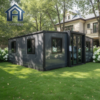 Maison conteneur modulaire préfabriquée de 20 pieds prête à être expédiée, avec 2 à 5 chambres personnalisables, maison conteneur extensible prête à être expédiée