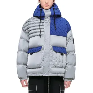 2024 New SBM Custom Design Thick Warm Bubble Puffer Jacket Streetwear Windbreaker Winter Down Men'S Coats