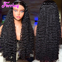 Perruque en cheveux humains vierges bruts bouclés Pixie Birmans, alignement des cuticules, sans colle, Lace Front, 100% cheveux humains bruts, vente en gros