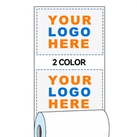 Rouleau de papier thermique personnalisé avec logo coloré 80 mm 57 mm pour caisse enregistreuse, terminal de point de vente, distributeur automatique de billets, rouleau de papier thermique sans BPA
