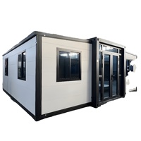 Maison préfabriquée modulaire à montage facile, conteneur extensible peu encombrant pour emplacements mobiles, conteneur habitable extensible