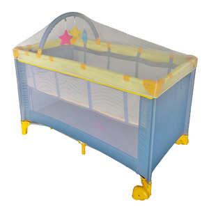 ... Cuna de viaje roja con mosquitera, corralito para bebé con ruedas, cama para niño pequeño, parque infantil plegable, muebles de Metal para niño - Product Image 4