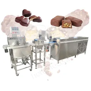 OCEAN Multifunctional Vertical Coated Cookie Biscuit Dip Enrobe Machine Temper Cooling Tunnel for Chocolate