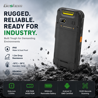 PDA Resistente con Empuñadura de Pistola y Escáner de Código de Barras Integrado, Protección IP67, Sistema Operativo Android 12, en Stock