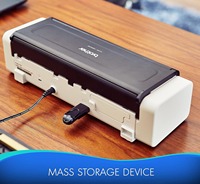 Scanner de documents sans fil Brother ADS-1250W, 25 ppm, recto-verso, couleur 48 bits, ADF, compact, portable, pour la maison et le bureau