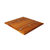 Plateau de Table rectangulaire en teck uni à ailes pliantes personnalisées 660/330X650mm 960/480X890mm bateau marin caravane RV
