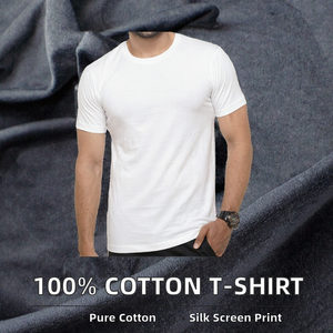 FIT CHAMP Camiseta de Punto Personalizada para Hombre, 100% Algodón, Corte Regular, Cuello Redondo, Manga Corta, Informal, Ecológica, de Secado Rápido, para Verano - Product Image 2