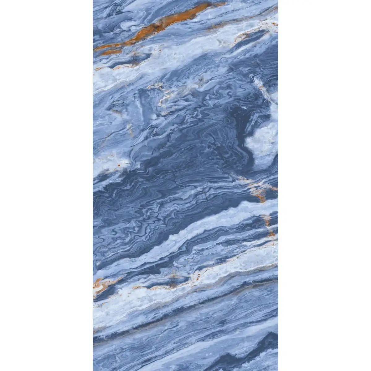 Indoor Wear-Resistant Porcelain Polished Tile Factory Glossy Vitrified Tile Building Material Blue Color tile