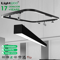 Baronlighting Éclairage Commercial Architectural à Connexion Sans Soudure, Luminaire Linéaire Suspendu à CCT Réglable pour Bureau et Salle d'Exposition