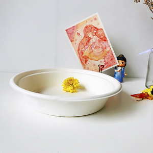 Ensaladera desechable de elementos recién llegados, contenedor de comida para llevar para alimentación de bebé para fiesta, hecho de papel, modelo GJ00074 - Product Image 1