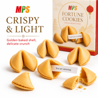 Fabricant chinois de biscuits de la fortune individuels personnalisés, mochi aromatisé avec messages, bonbons en vrac pour fêtes