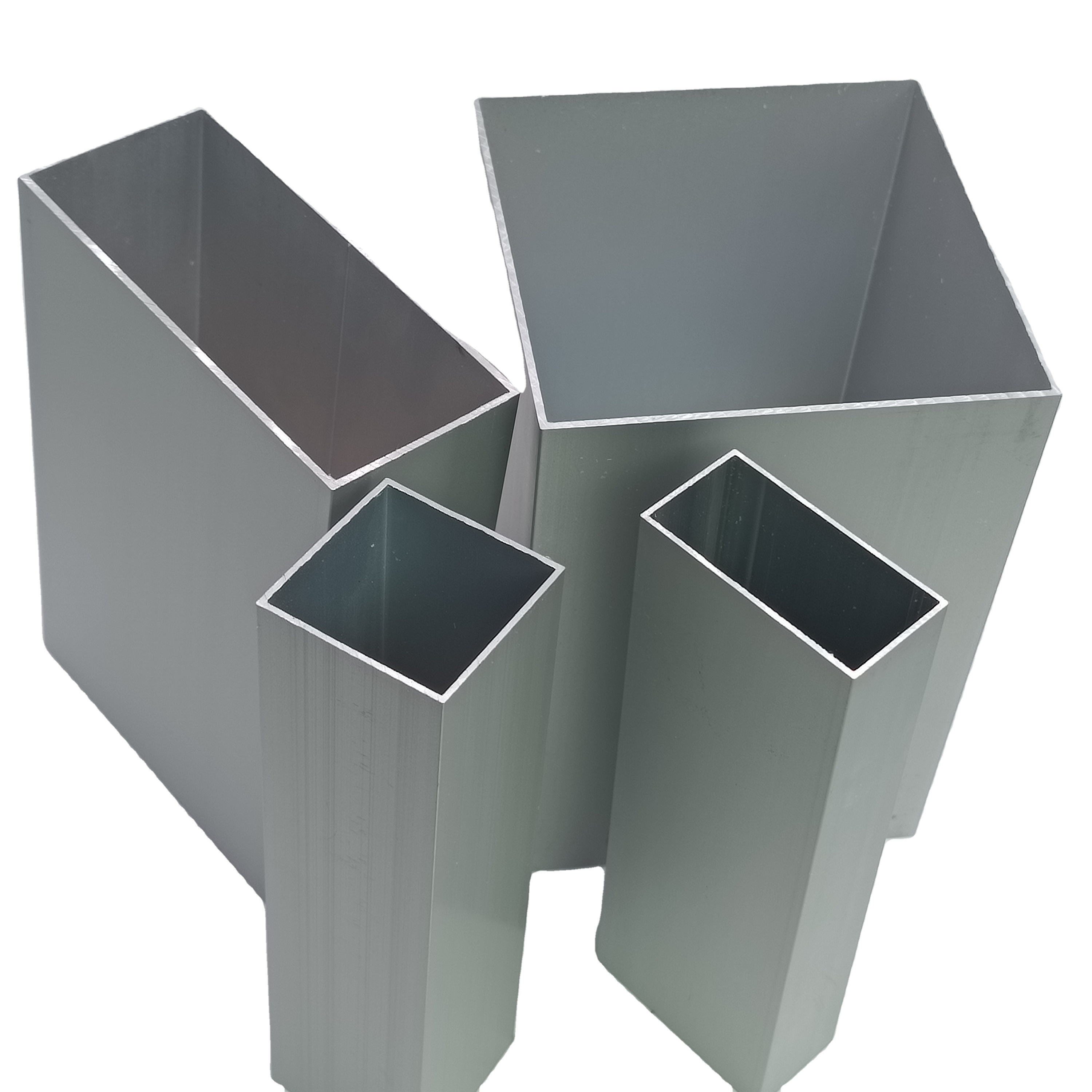 Powder Coating Hollow Square Aluminium Profile 50X50 For Guardrail - View #2