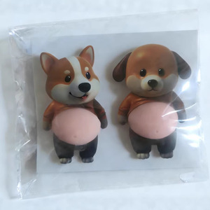Jouet à presser en caoutchouc 3D Shiba Inu ventre bombé - Jouet créatif et mignon pour animaux de compagnie, anti-stress, petit jouet pour enfants - Product Image 4