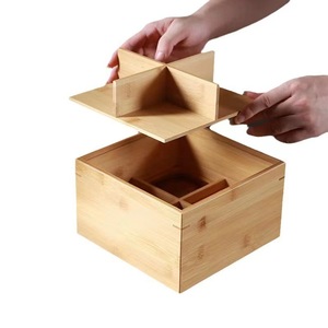 Caja de Bambú para Pastel de Luna del Festival de Medio Otoño, 30x20.5x6cm, Rectangular, Color Madera Natural, Impresión de Logotipo Personalizado Disponible - Product Image 5