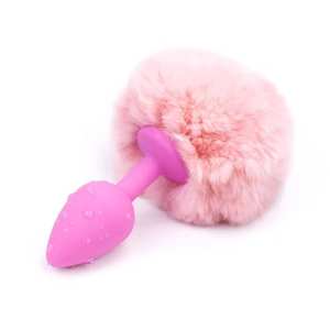 Siliconen Pluche Kuisheid Butt Plug Seksspeeltjes Anale Pluggen Voor Homoseksueel - Product Image 5