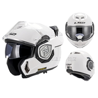 LS2 FF906 Certifié ECE/DOT authentique Casque de moto rabattable Shark, casque de voyage pour moto, casque anti-buée pour homme